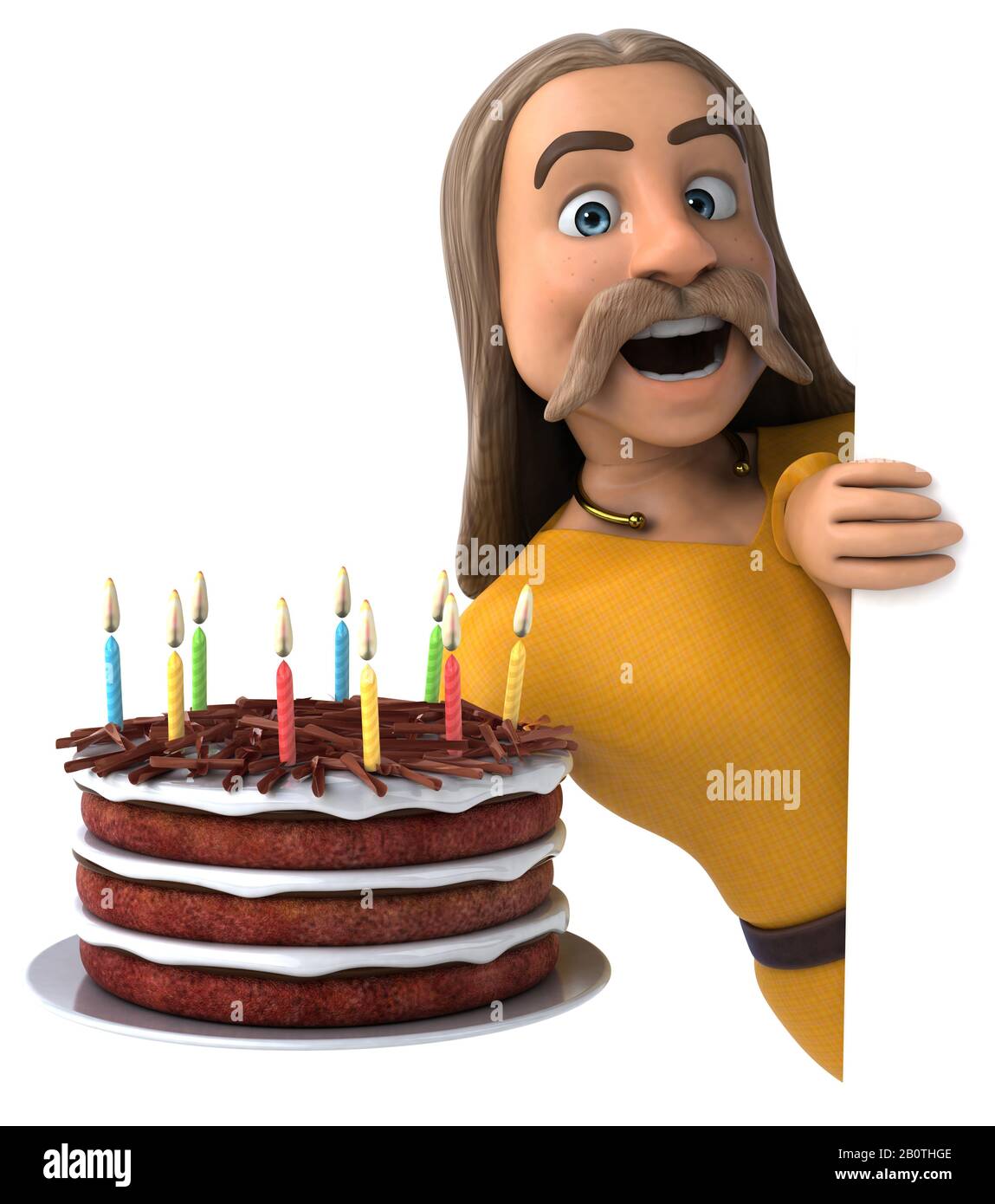 Spaß gaulois - 3D-Darstellung Stockfoto