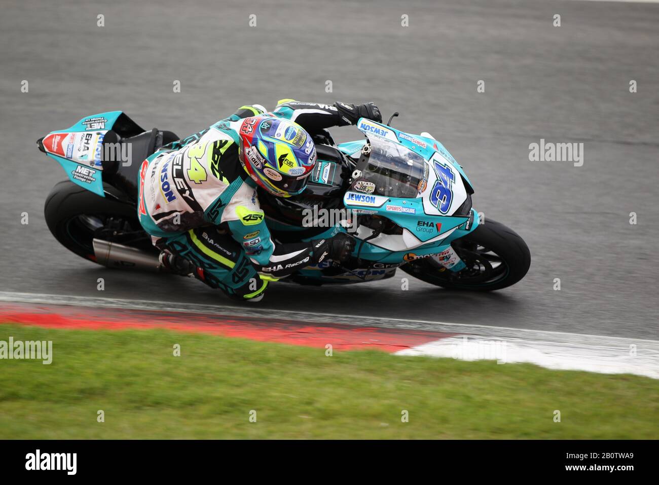 Alastair SEELEY - Yamaha - EHA Yamaha (34) - 2019 Dickies British Supersport Championship. Brands Hatch, Druiden biegen. Stockfoto