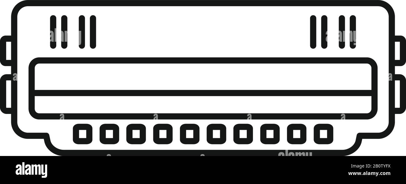 Kartuschenrollensymbol. Umriss des Kartuschenrollen-Vektorsymbols für Webdesign isoliert auf weißem Hintergrund Stock Vektor