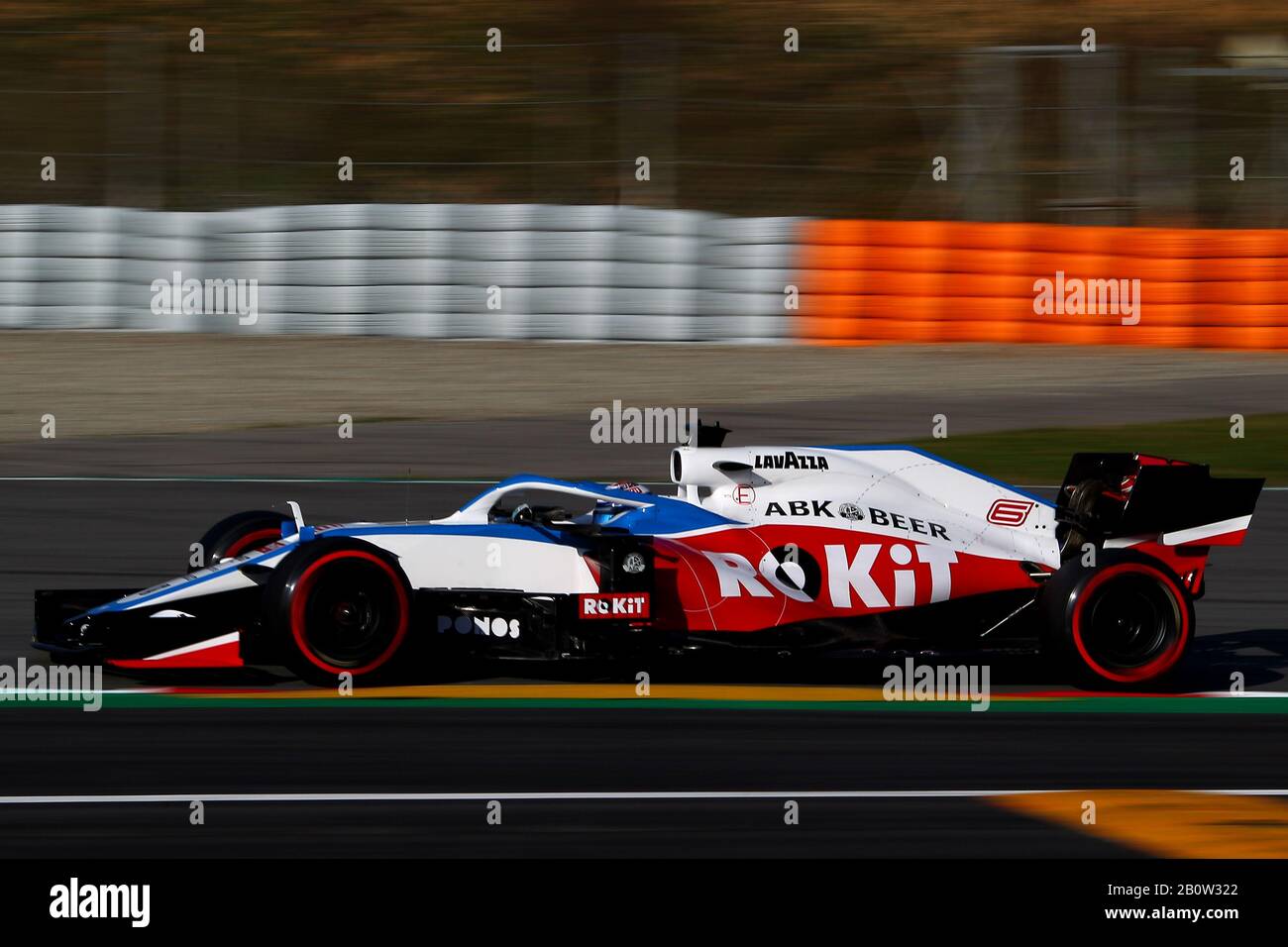 #06; Nicholas Latifi Williams Racing Mercedes. Formel-1-Weltmeisterschaft 2020, Wintertesttage #1 2020 Barcelona, 19./21. Februar 2020.Foto Fed Stockfoto