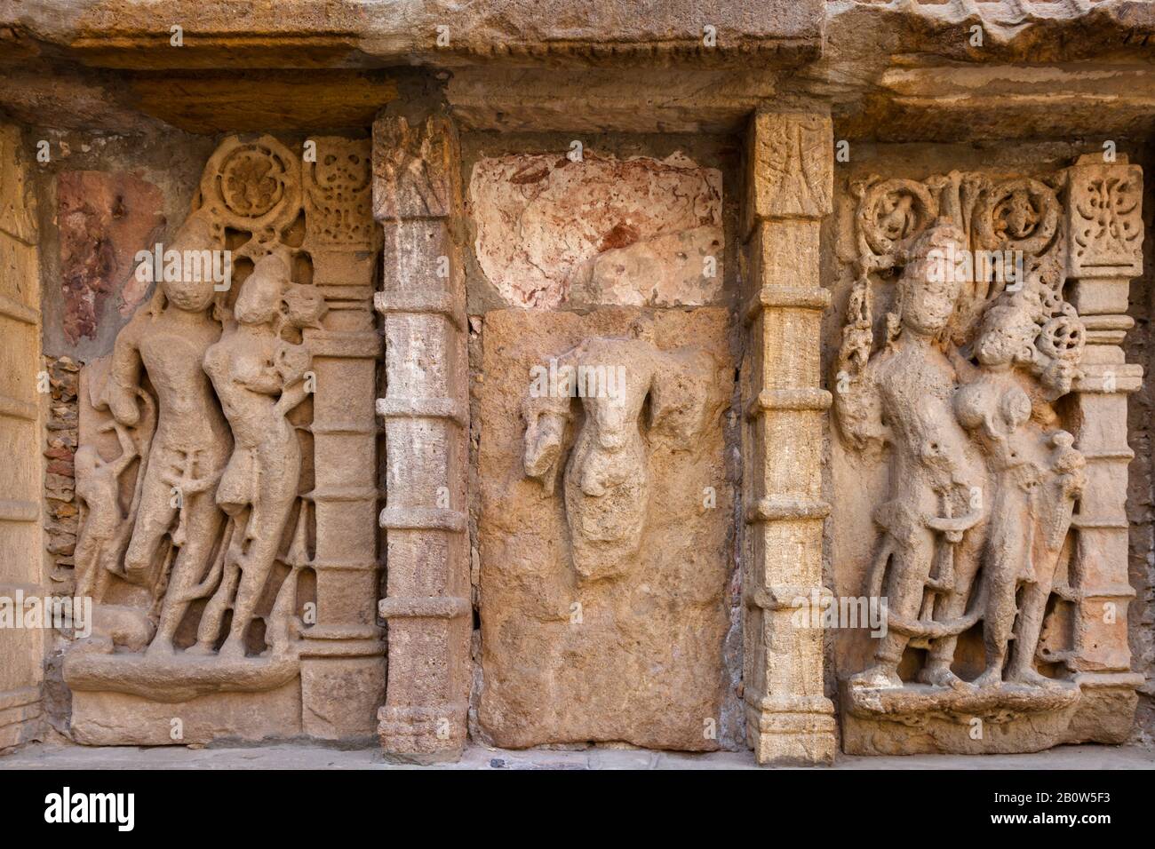 Altes architektonisches Wunder Stepwell am Rani KI Vav in Patan, Gujarat, Indien, Asien. Stockfoto Altes architektonisches Wunder Stepwell am Rani KI Vav in Patan, Gujarat, Indien, Asien. Stockfoto