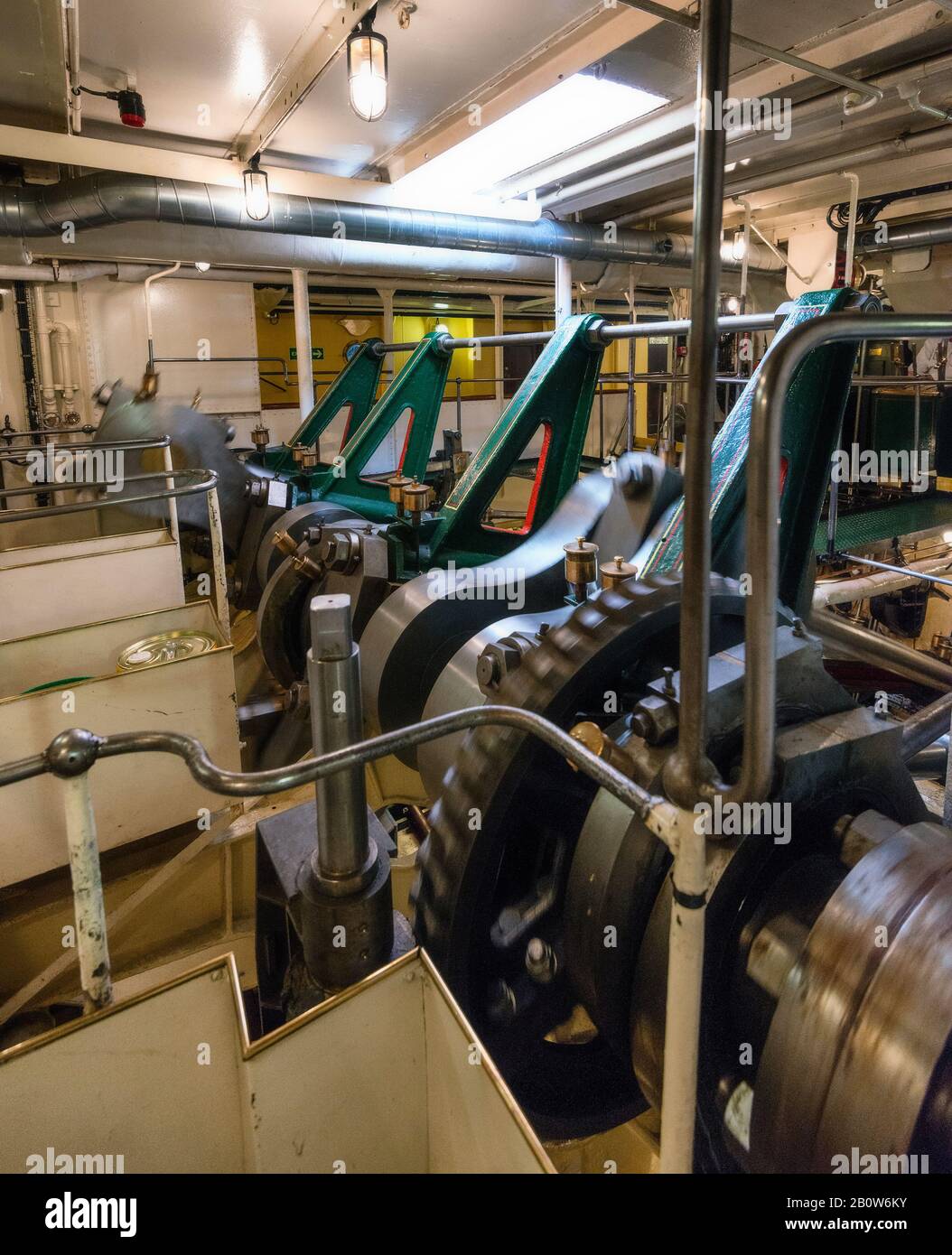 PS Waverley Engine Room Stockfoto