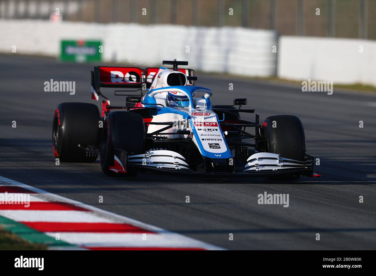 Montemelò, Barcelona - Spanien. Formel-1-Vorsaisontest 2020 Tag 3. Februar 2020. Nicholas Latifi von Rokit Williams Racing an Tag drei der F1-Wintertests auf der Strecke Stockfoto