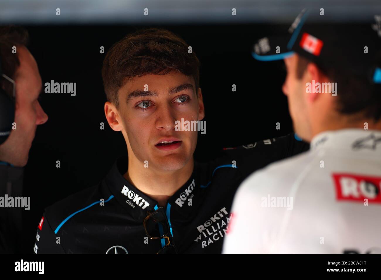 Montemelò, Barcelona - Spanien. Formel-1-Vorsaisontest 2020 Tag 3. Februar 2020. George Russell aus Großbritannien und Rokit Williams Racing an Tag drei der F1-Wintertests Stockfoto