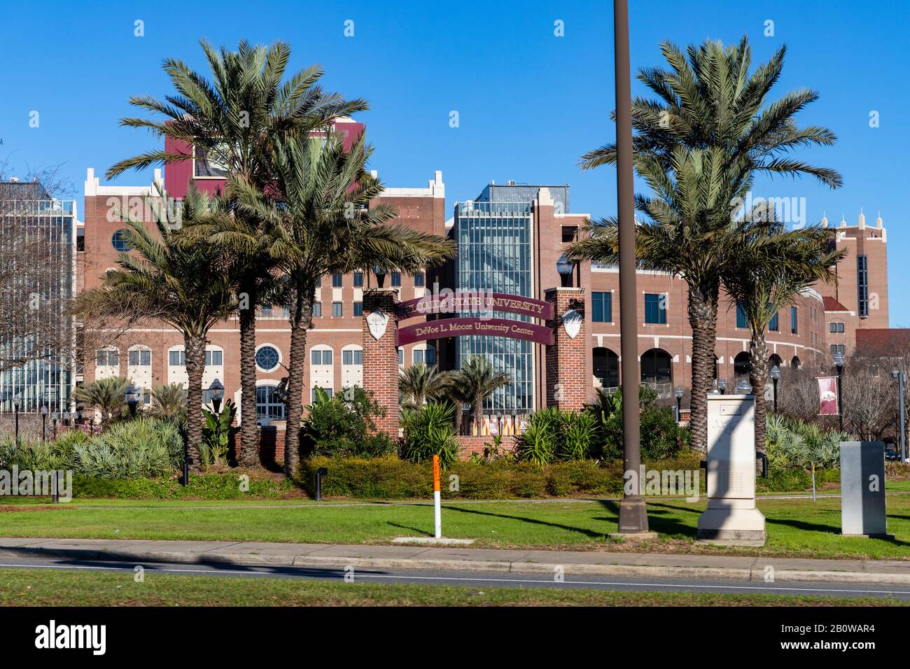 Tallahassee, FL/USA - 15. Februar 2020: Florida State University DeVoe L. Moore University Center Stockfoto