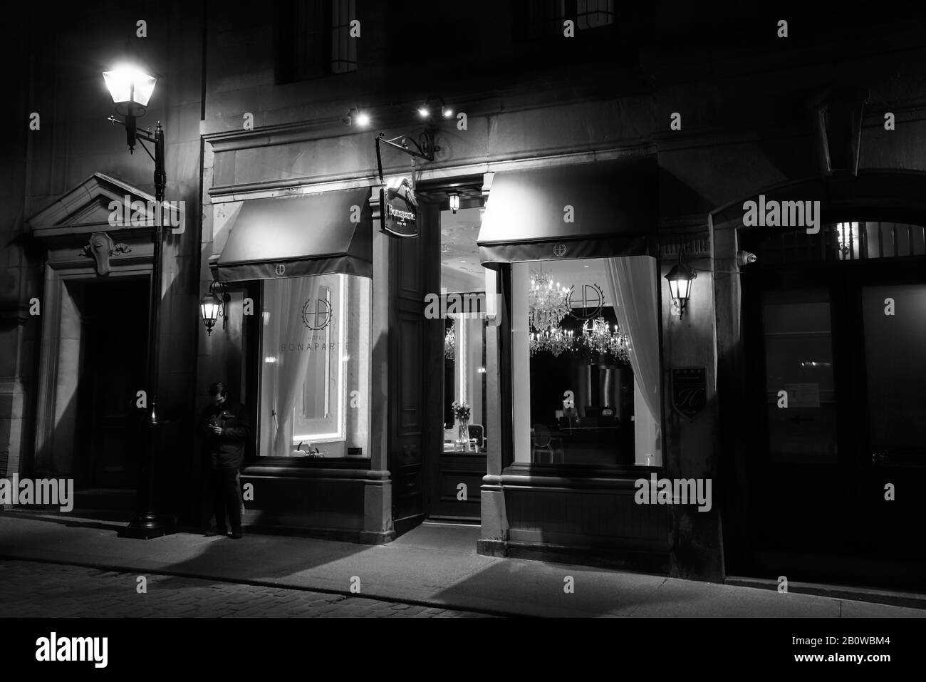 Auberge Bonaparte im Alten Montreal Stockfoto
