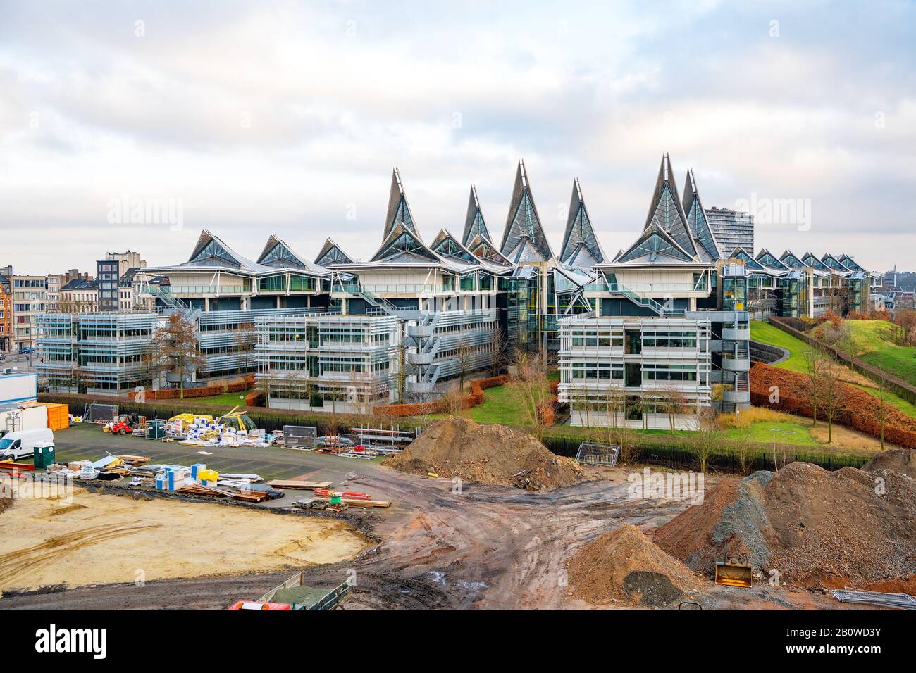 Modernes Architekturgebäude, Justizpalast in Antwerpen (Belgien) Stockfoto