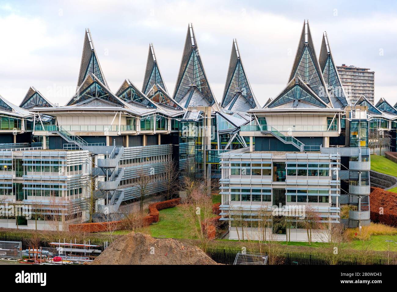 Modernes Architekturgebäude, Justizpalast in Antwerpen (Belgien) Stockfoto