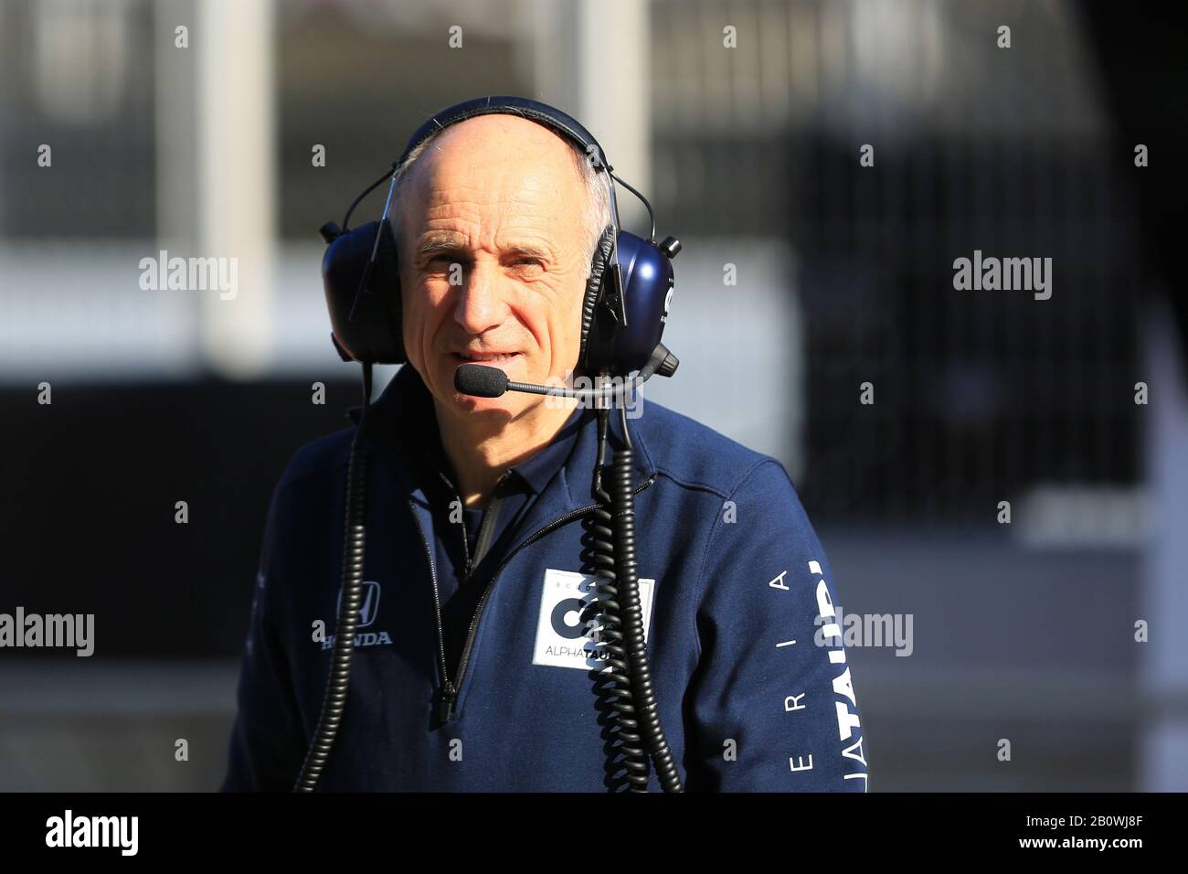 Februar 2020; Circuit De Barcelona Catalunya, Barcelona, Katalonien, Spanien; Formel-1-Test Vor der Saison; Franz Tost, Teamchef der Scuderia AlphaTauri Honda Stockfoto