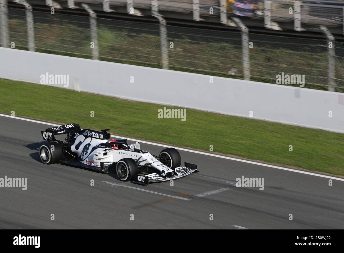 Februar 2020; Circuit De Barcelona Catalunya, Barcelona, Katalonien, Spanien; Formel-1-Vorsaisontest; Scuderia AlphaTauri Honda, Pierre Gasly Stockfoto