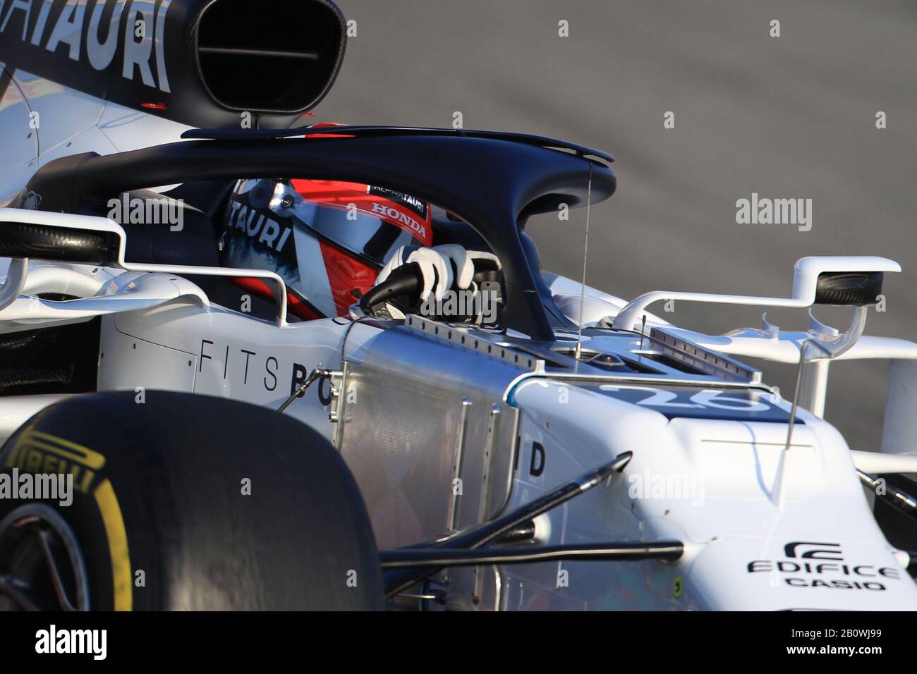Februar 2020; Circuit De Barcelona Catalunya, Barcelona, Katalonien, Spanien; Formel-1-Vorsaisontest; Scuderia AlphaTauri Honda, Daniil Kvyat Stockfoto
