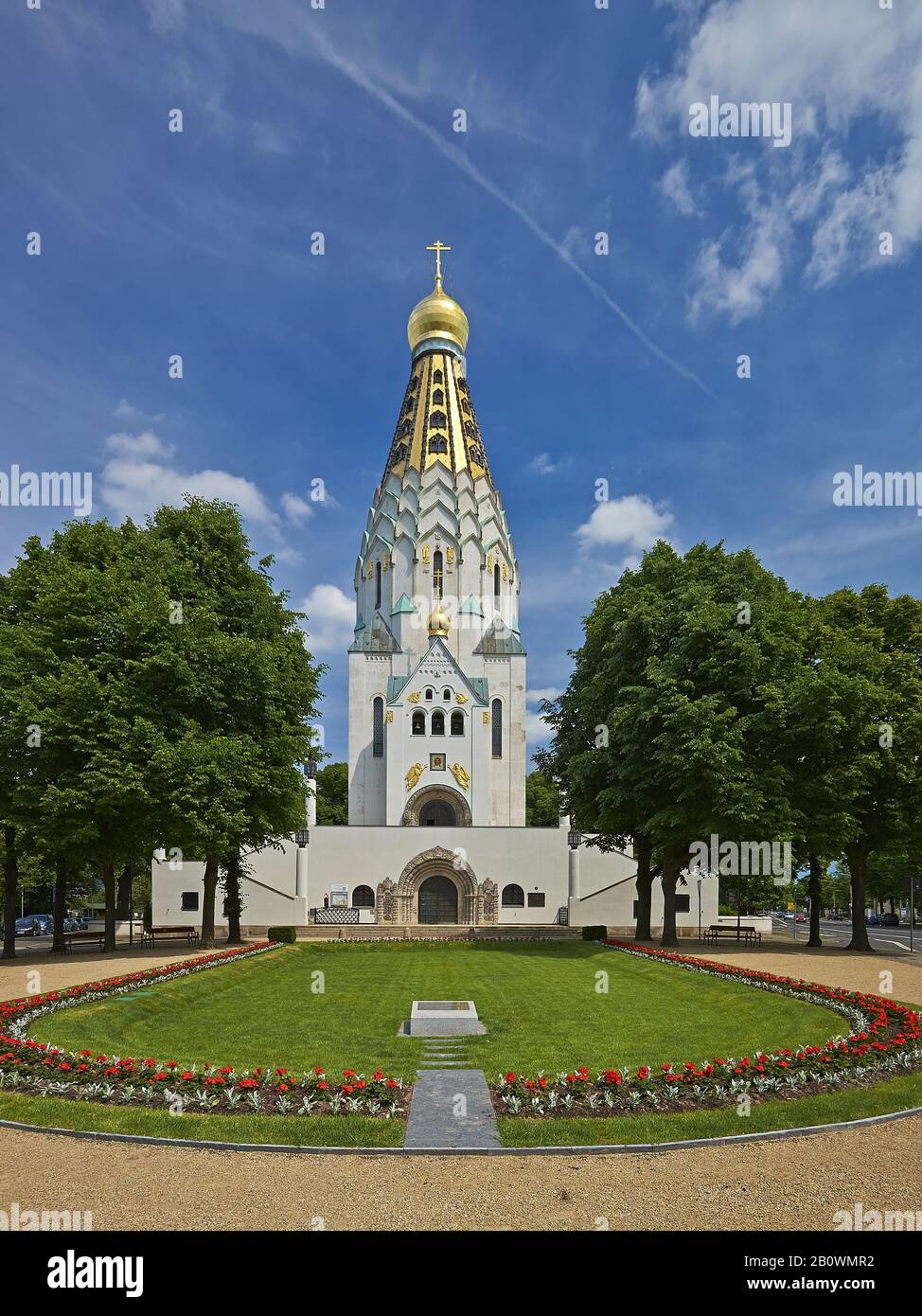 Russische Kirche in Leipzig, Sachsen, Deutschland, Europa Stockfoto