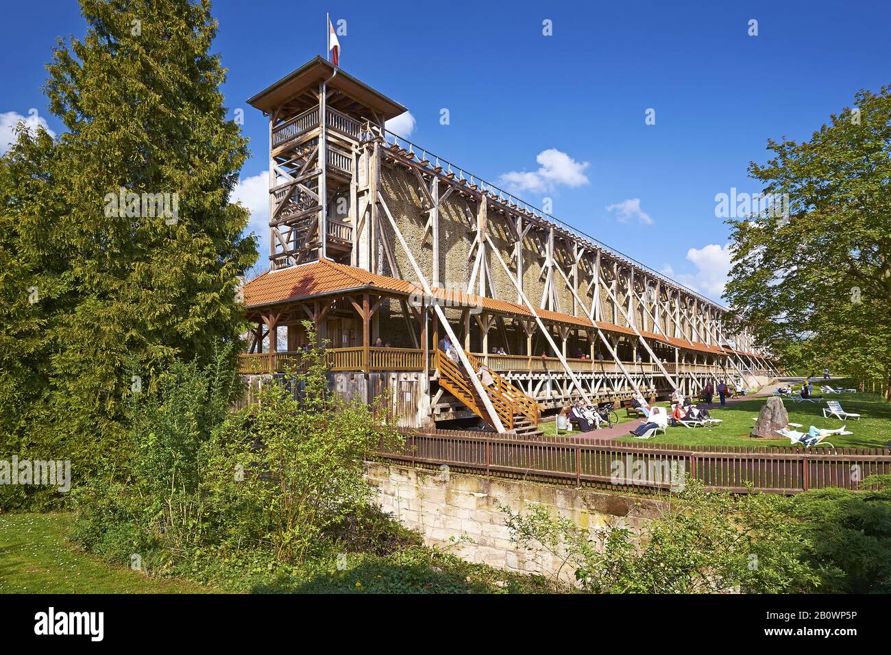 Gradierwerk Bad Sooden-Allendorf, Werra-Kissner-Kreis, Hessen, Deutschland, Europa Stockfoto