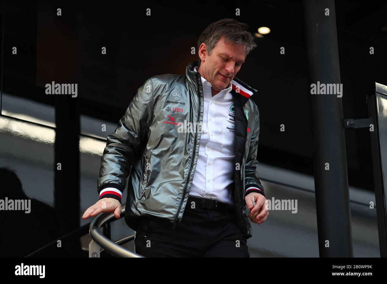 Barcelona, Spanien. Februar 2020. James Allison Mercedes-Ingenieur von AMG F1, Formel-1-Weltmeisterschaft 2020, Wintertesttage #1 2020 Barcelona, 19. Bis 21. Februar 2020. Kredit: Unabhängige Fotoagentur/Alamy Live News Stockfoto