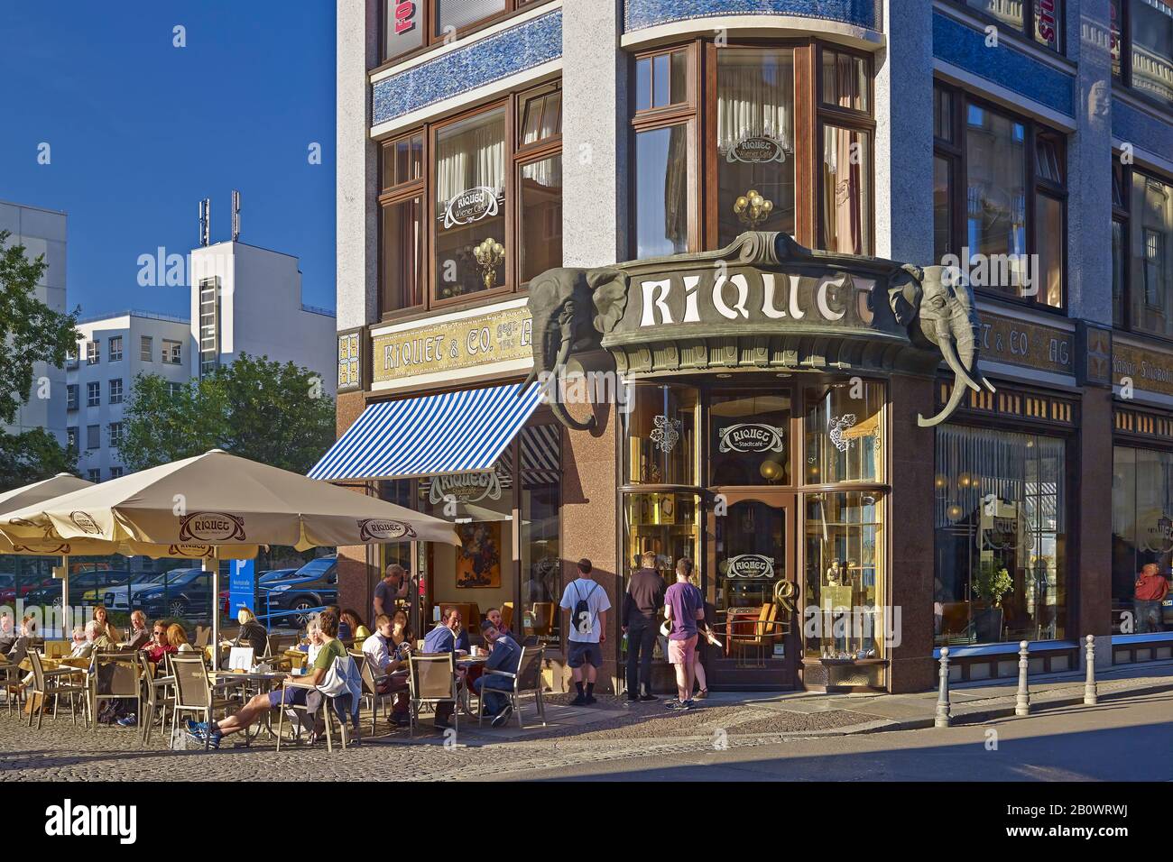 Kaffeehaus Riquet in Leipzig, Sachsen, Deutschland, Europa Stockfoto