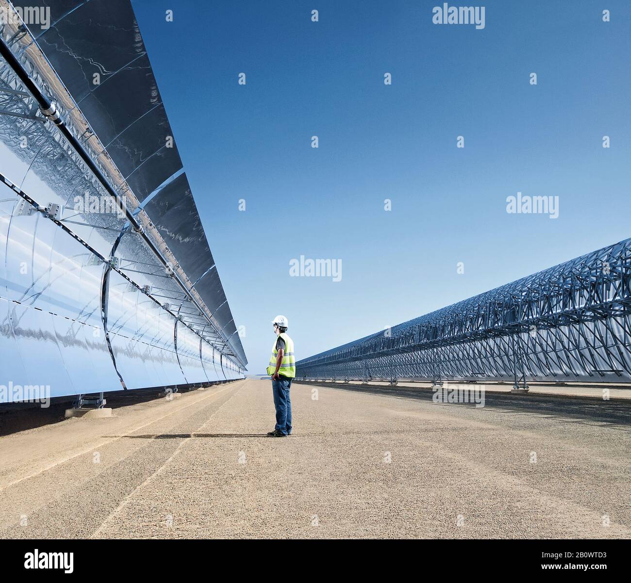 Andasol-Wärmekraftwerk 1, Guadix, Spanien, Europa Stockfoto