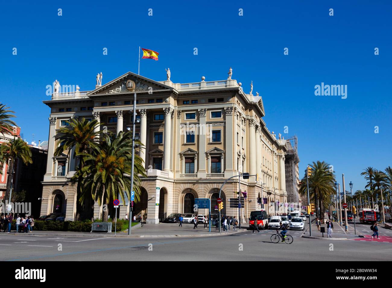 Gobierno Militar, Ministerium für Verteidigungsbau, Barcelona, Catalunya, Spanien Stockfoto