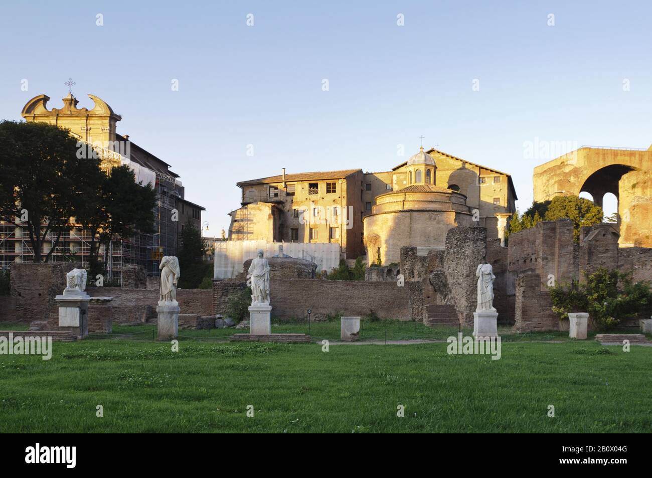 Ruinen auf Der Via Sacra, Forum Romanum, Rom, Italien, Südeuropa, Europa, Stockfoto