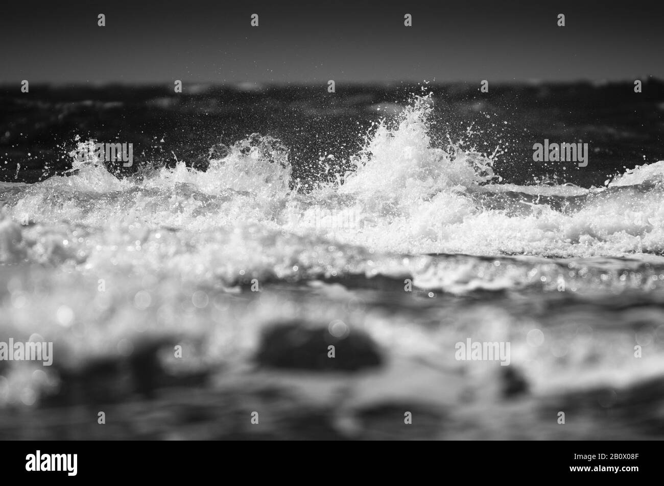 Wellen der Ostsee, Mecklenburg-Vorpommern, Deutschland, Stockfoto