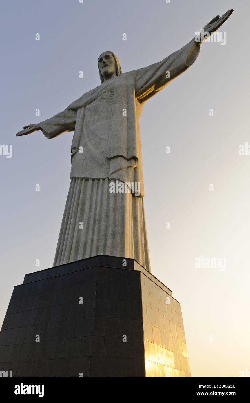 Christus der Erlöser, Christus der Erlöser von Paul Landowski, Rio de Janeiro, Brasilien, Südamerika, Stockfoto