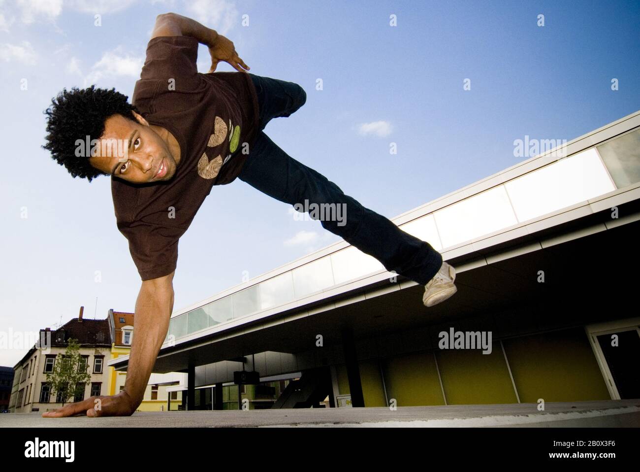 Break-Tänzer, Hip-Hop, Stockfoto
