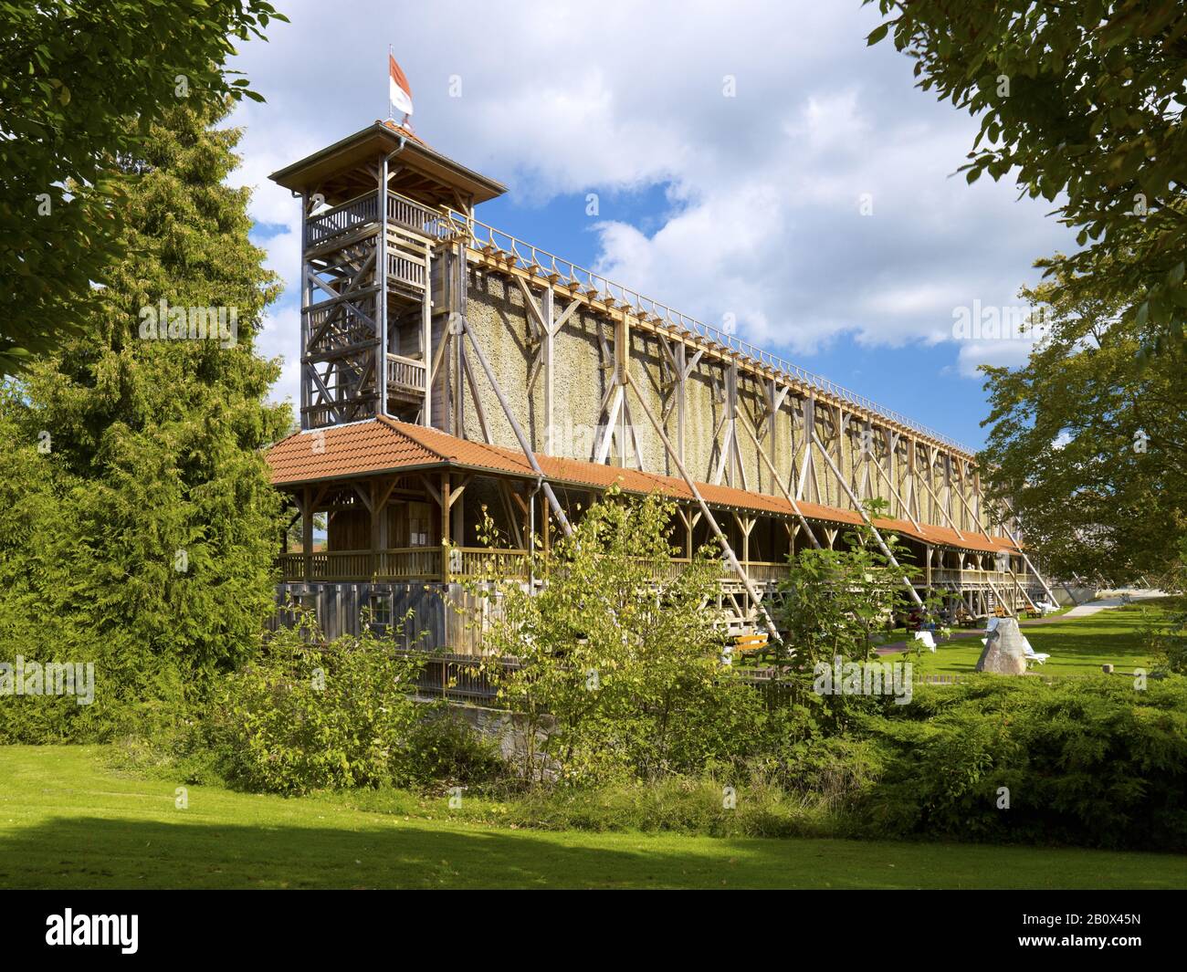Gradierwerk Bad Sooden-Allendorf, Werra-Kissner-Kreis, Hessen, Deutschland, Stockfoto
