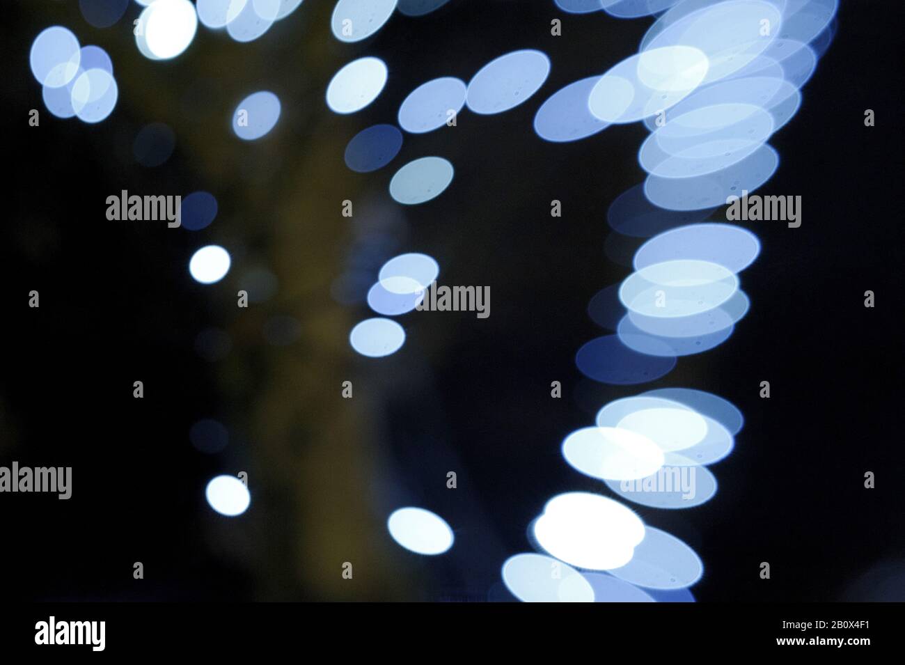 Licht, Lampen, kreative Unschärfe, Weihnachtsbeleuchtung, Jungfernstieg, Hansestadt Hamburg, Deutschland, Stockfoto