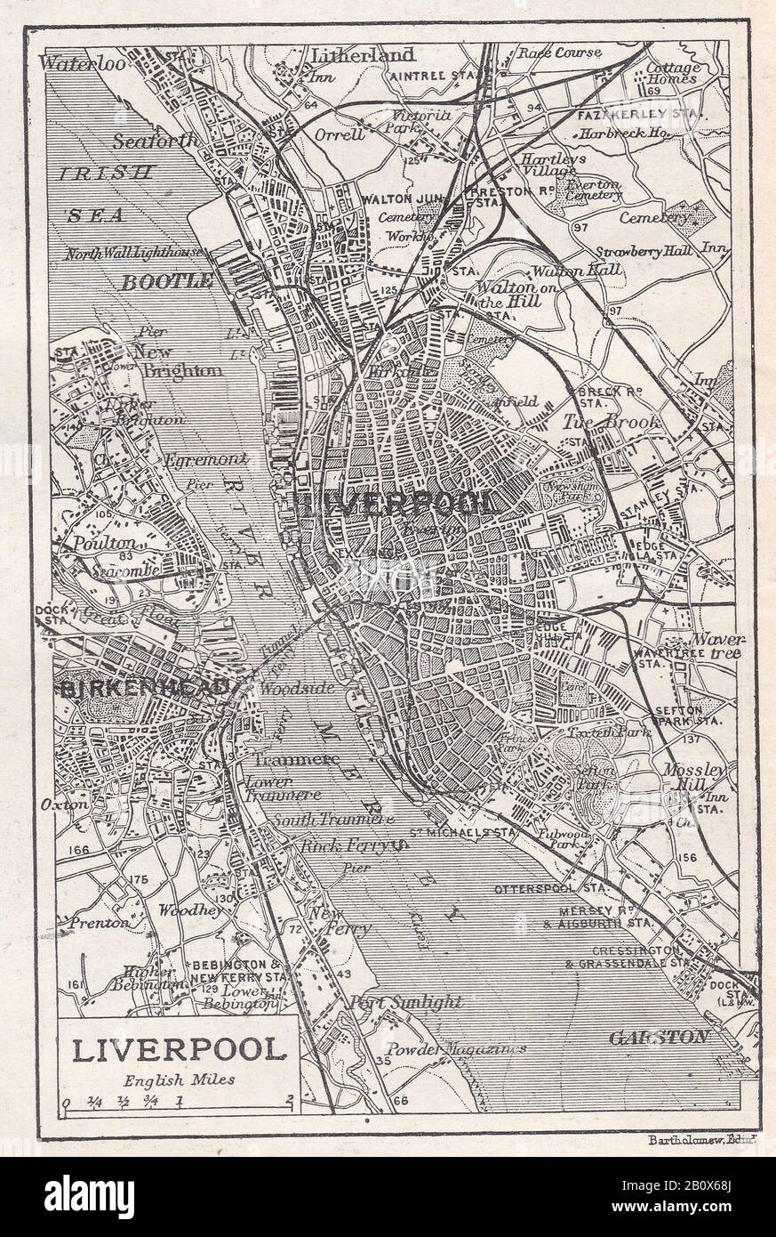 Map of liverpool -Fotos und -Bildmaterial in hoher Auflösung – Alamy