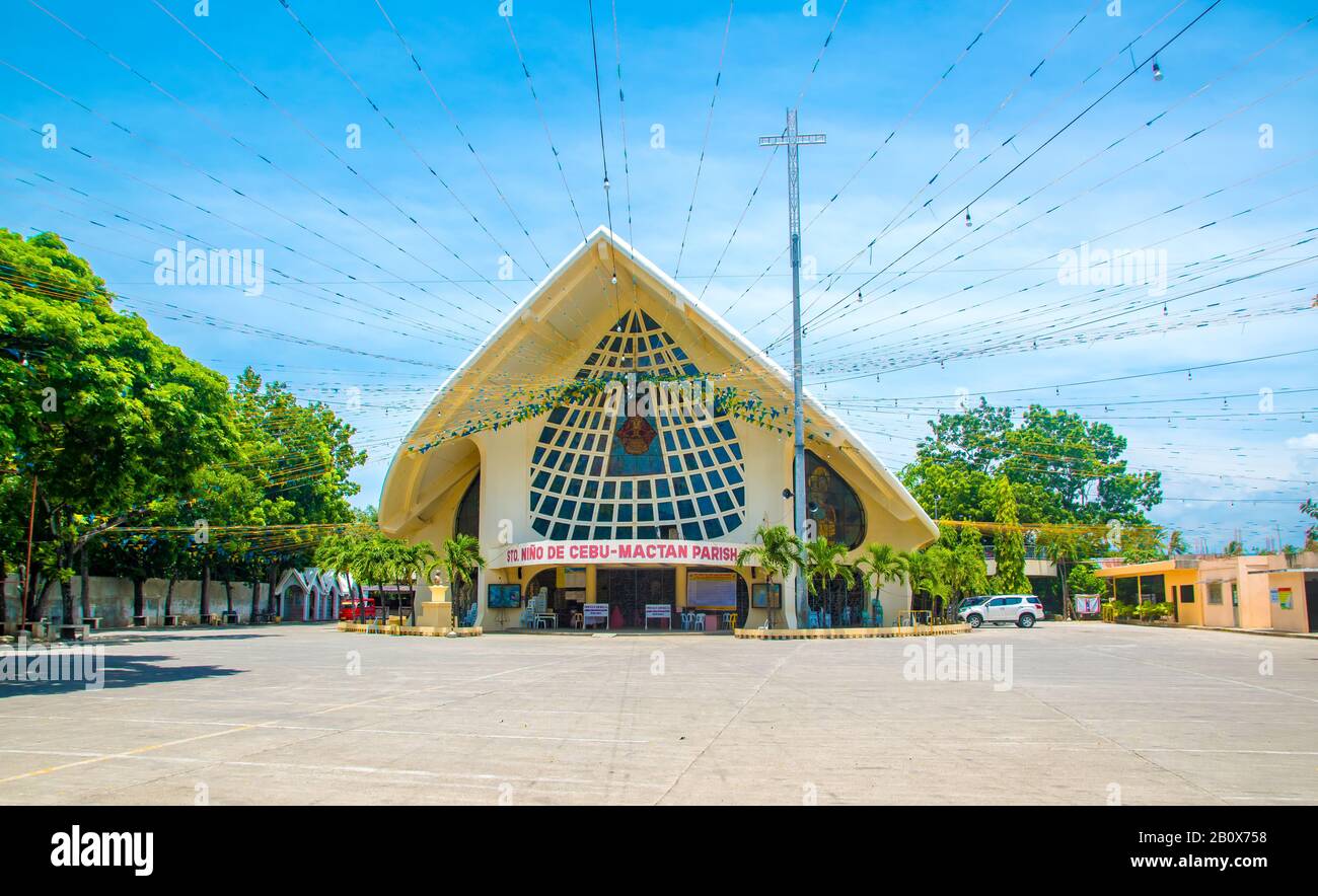 Sto. Niño Mactan Church Lapu Lapu City Cebu Stockfoto