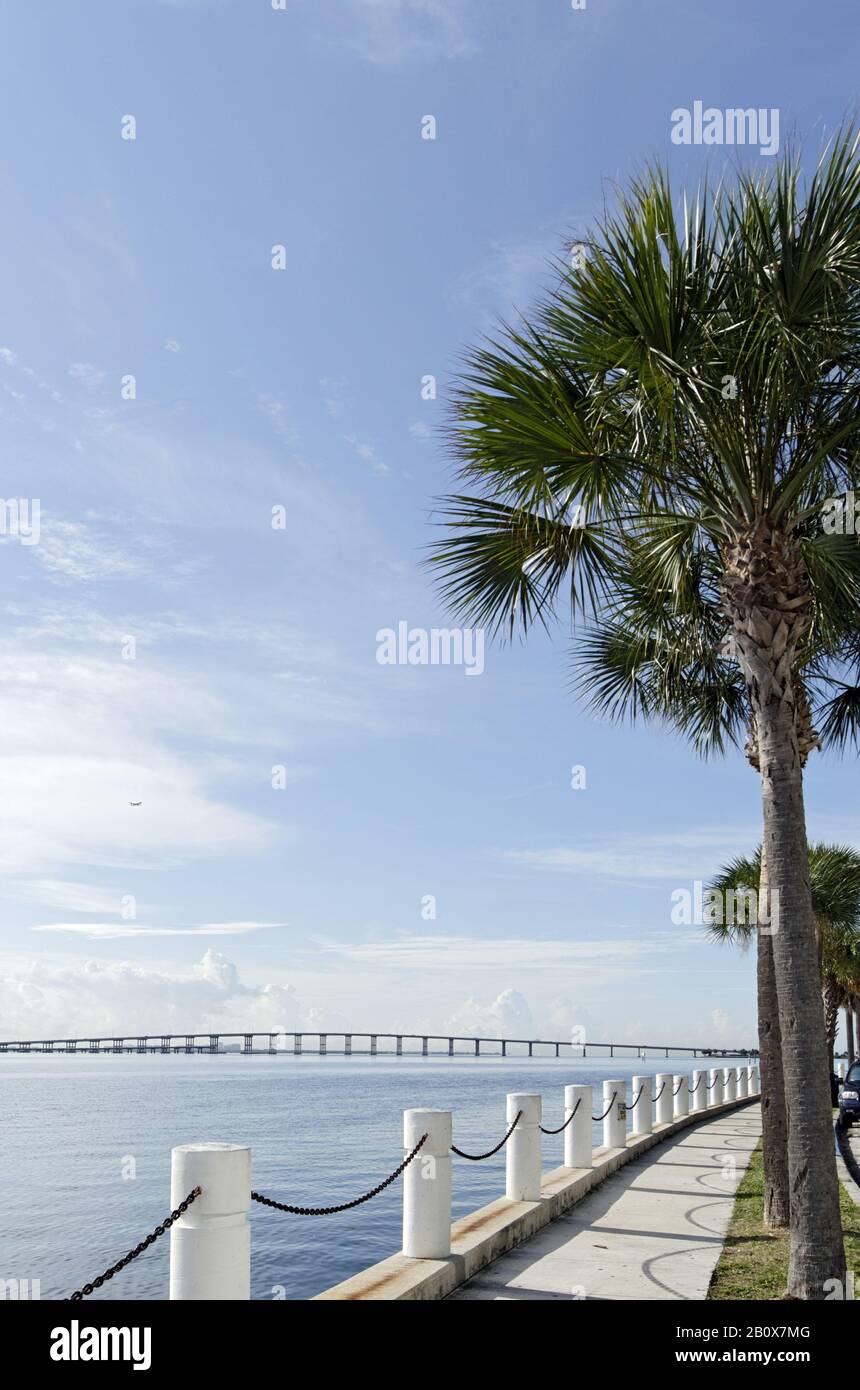 Biscayne Bay, Brickell Financial District, Miami, Florida, USA, Stockfoto