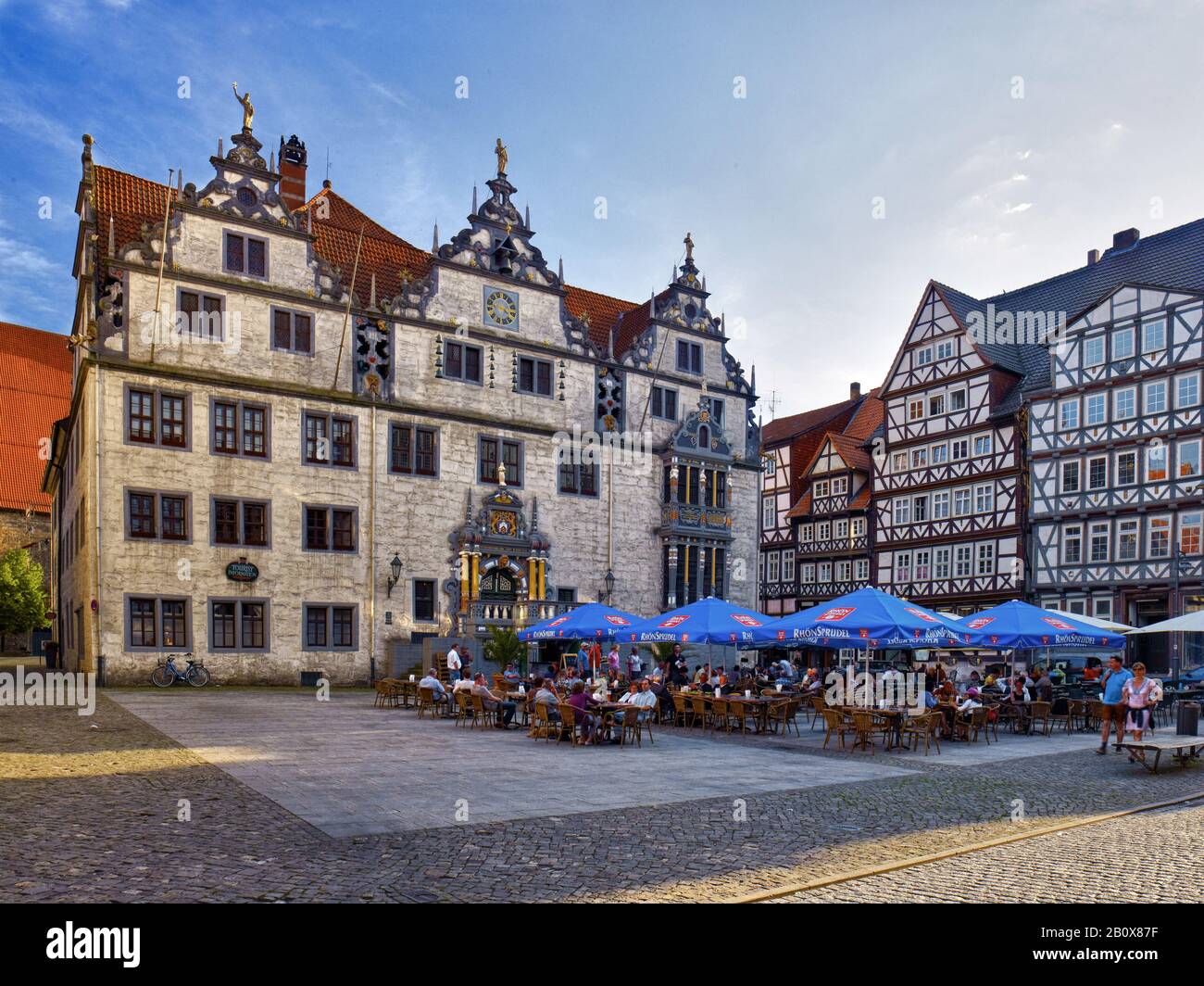 Rathaus am Markt in Hann. Münden, Niedersachsen, Deutschland, Stockfoto