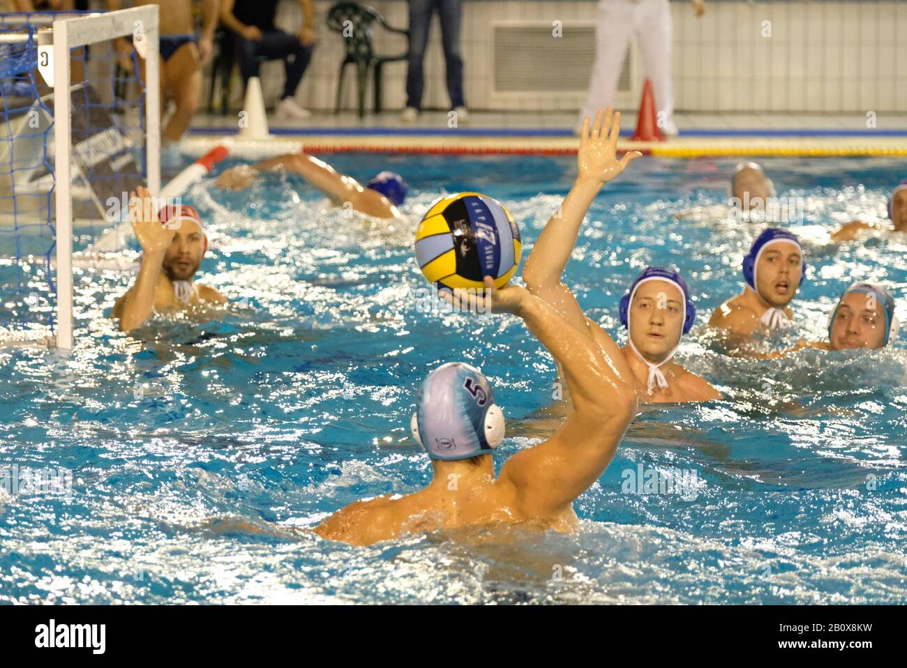 Verona, Italien, 21. Februar 2020, Action pro recco Wasserpolo 1903 ...