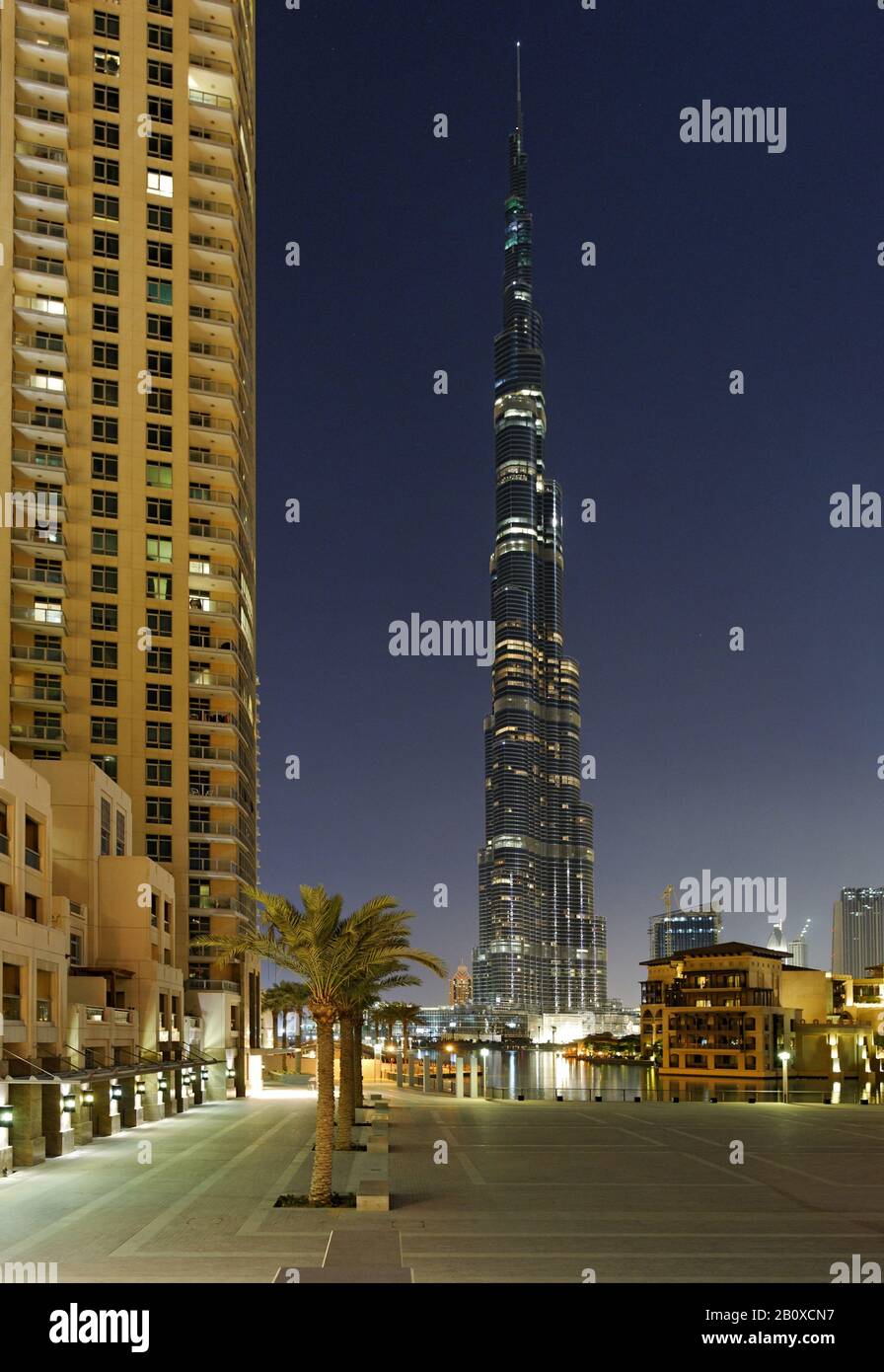 Burj Khalifa, Dubai, Vereinigte Arabische Emirate, Stockfoto