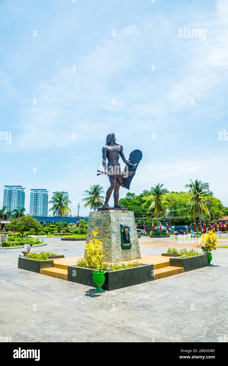 Lapu-lapu City Historical Spot Mactan Shrine Stockfoto