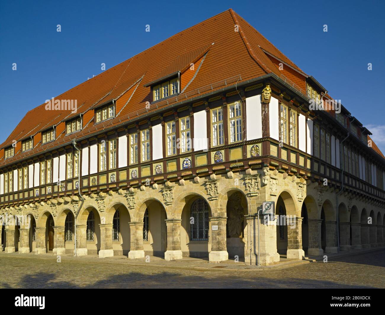 Dompropstei am Domplatz, Halberstadt, Sachsen-Anhalt, Deutschland, Stockfoto