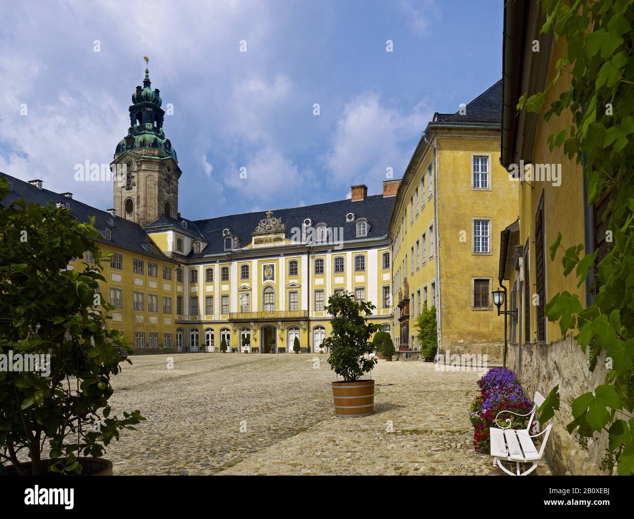 Schloss Heidecksburg in der thüringischen Umgebung, Stockfoto