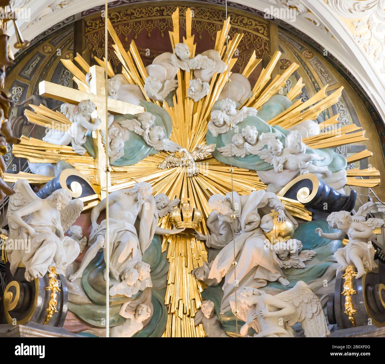 Paulinenklosterin in Polen. St. Mariä Zuflucht in Tschenstochau. Wichtiger Pilgerort in Polen. Kircheninternat auf Jasna Gora. Stockfoto