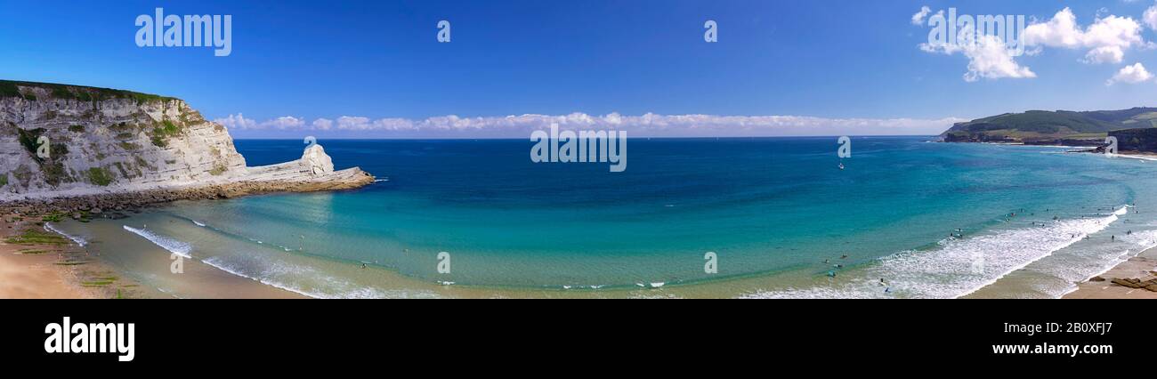 Kantabrien Küste. Strand von Langre. Kantabrien, Spanien Stockfoto