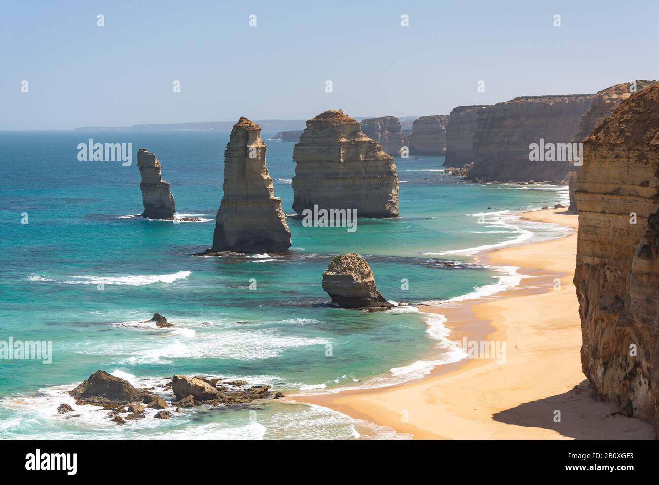 The Twelve Apostles, Port Campbell National Park, Western District, Victoria, Australien Stockfoto
