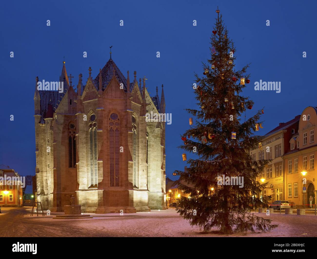 Divi Blasi zu Weihnachten, Mühlhausen, Thüringen, Deutschland, Stockfoto