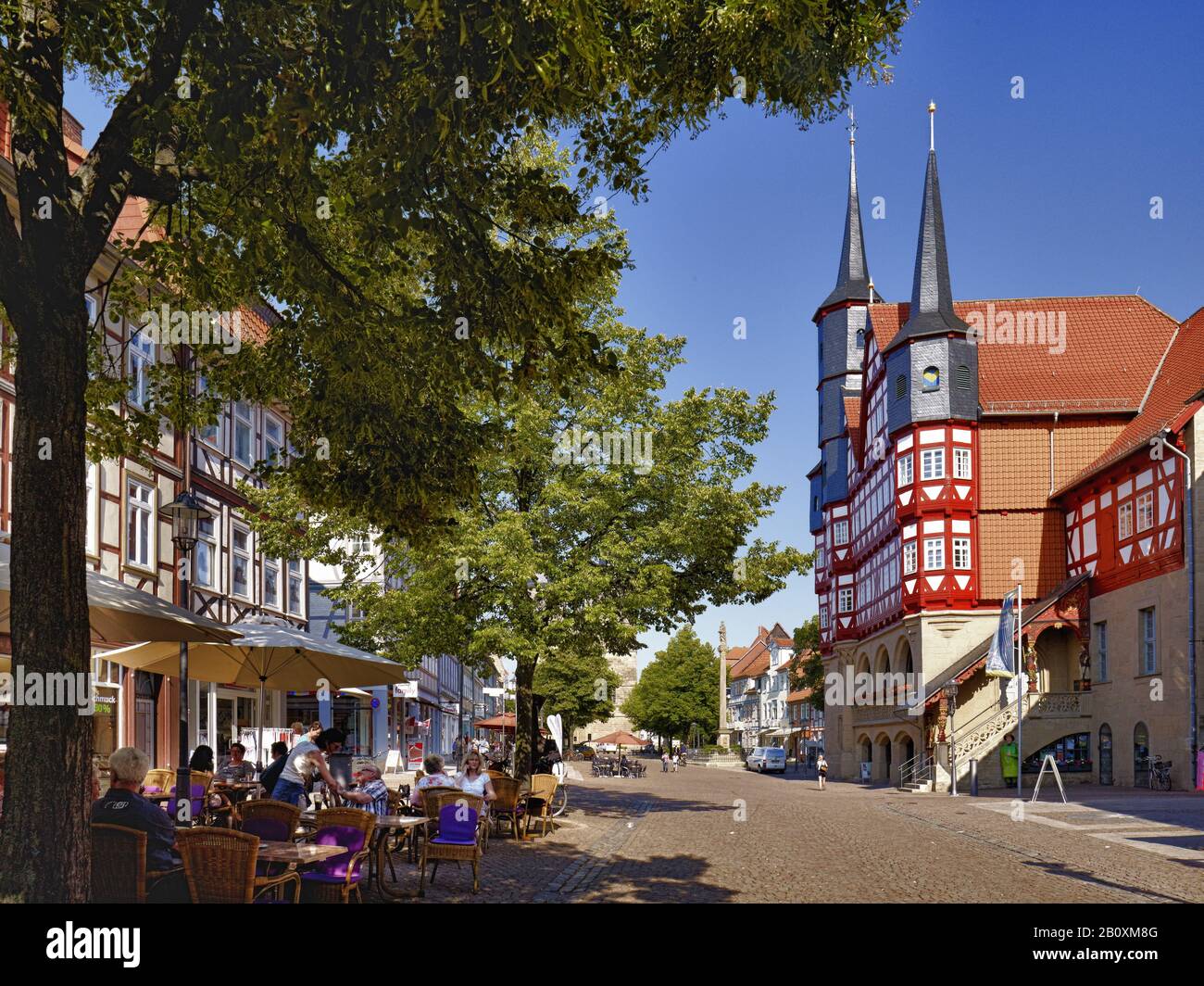 Rathaus an der Marktstraße in Duderstadt, Niedersachsen, Deutschland, Stockfoto