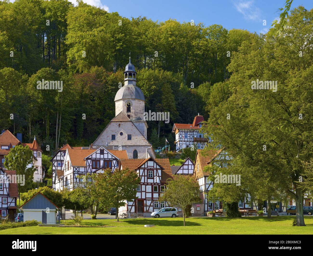 Kirche St. Marien, Bad Sooden-Allendorf, Werra-Kissner-Kreis, Hessen, Deutschland, Stockfoto