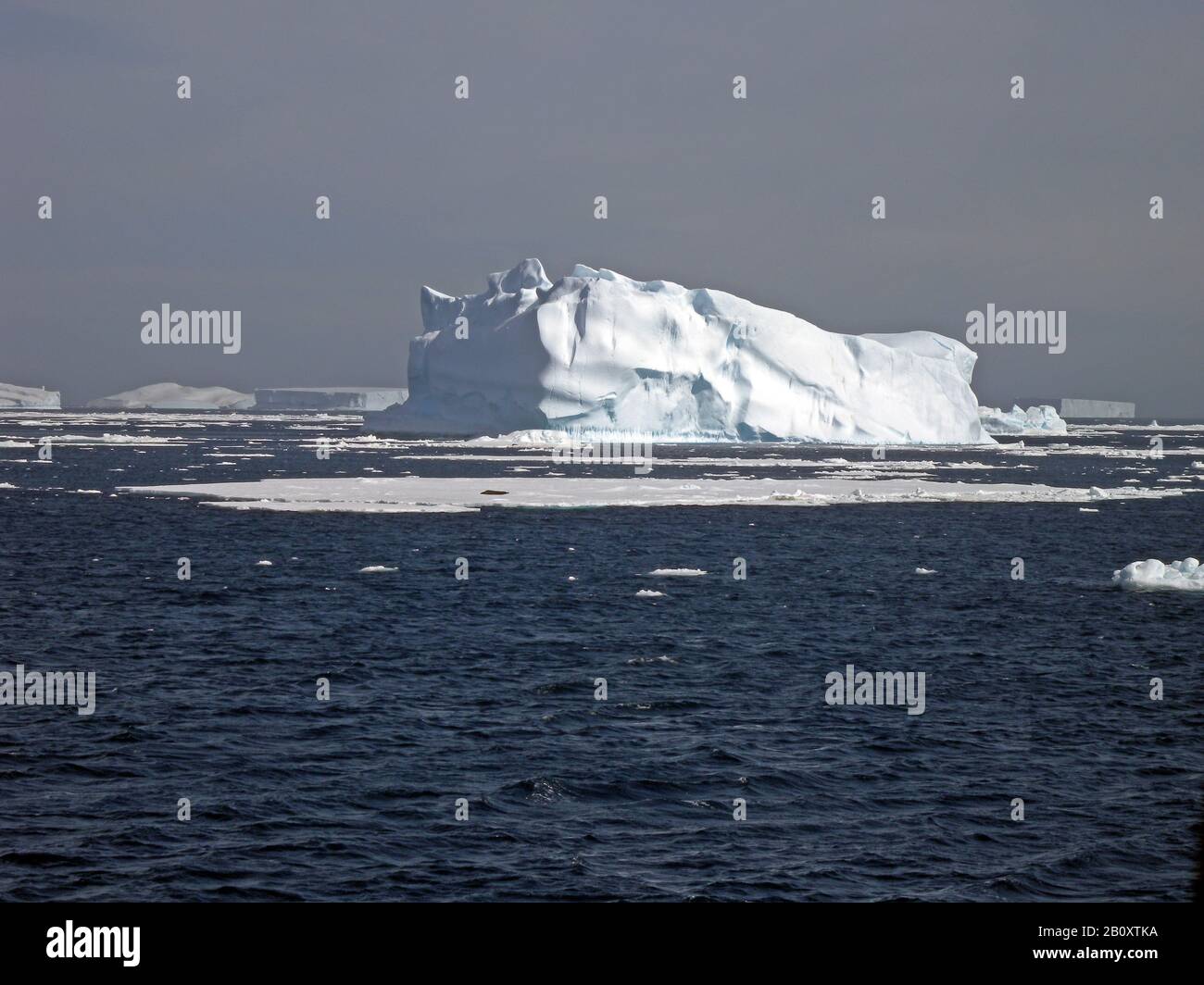 Eisberge am Weddell-Meer, Antarktis, Weddell-Meer Stockfoto