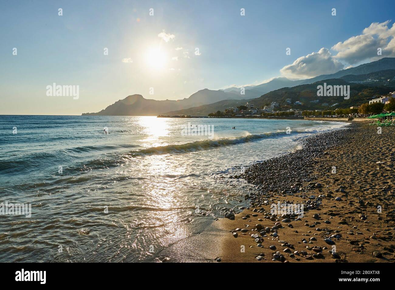 Küste von Plakias, Griechenland, Krete Stockfoto