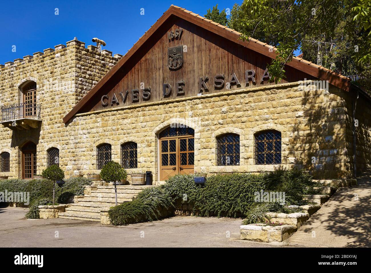 Weingut Ksara im Bekaa-Tal, Libanon, Stockfoto
