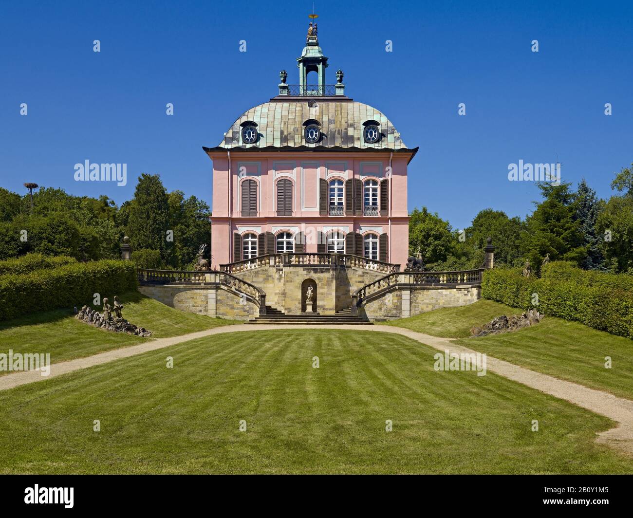 Schloss Fasan in Moritzburg bei Dresden, Sachsen, Deutschland, Stockfoto