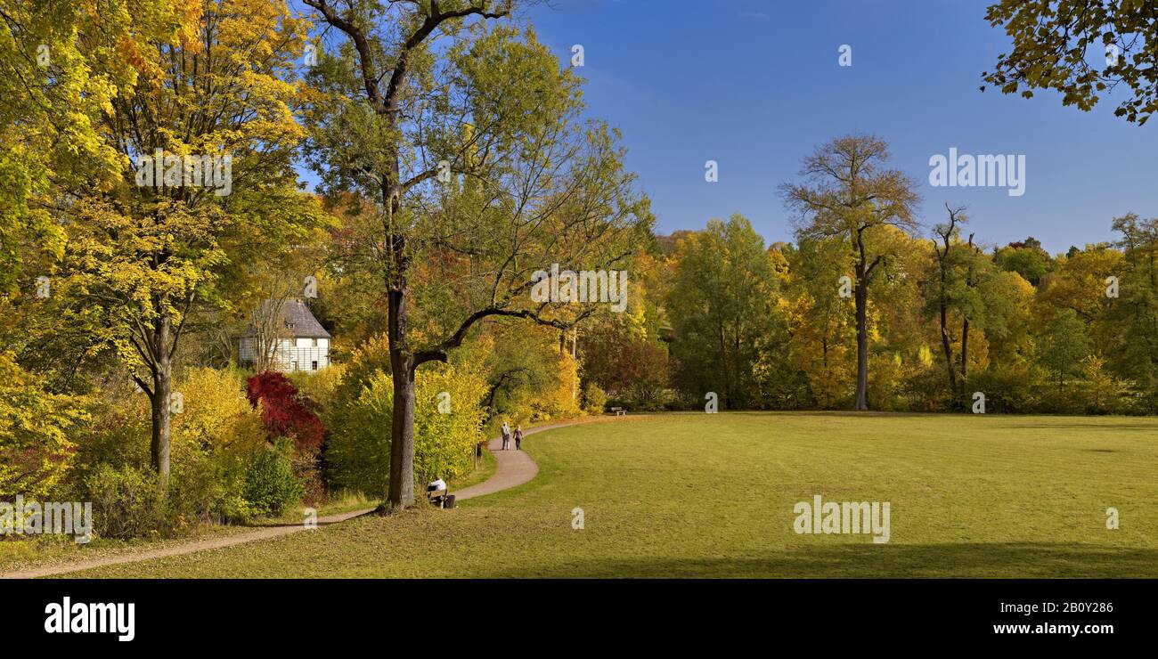 Goethe-Gartenhaus im Park an der Ilm, Weimar, Thüringen, Stockfoto