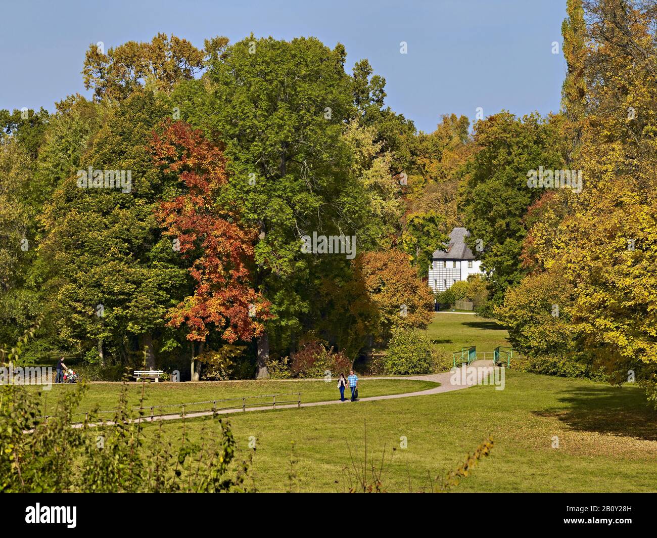 Goethe-Gartenhaus im Park an der Ilm, Weimar, Thüringen, Stockfoto