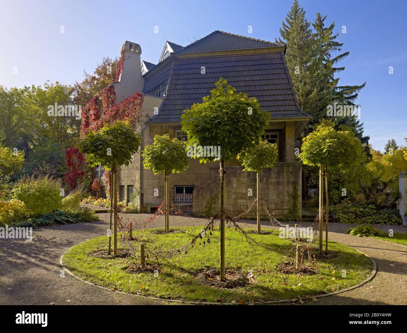 Haus hohe Pappeln, ehemaliger Wohnsitz von Henry van de Velde in Weimar, Thüringen, Deutschland Stockfoto