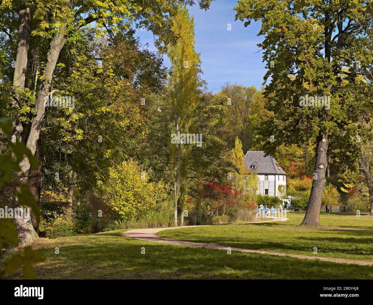 Goethe-Gartenhaus im Park an der Ilm, Weimar, Thüringen, Stockfoto